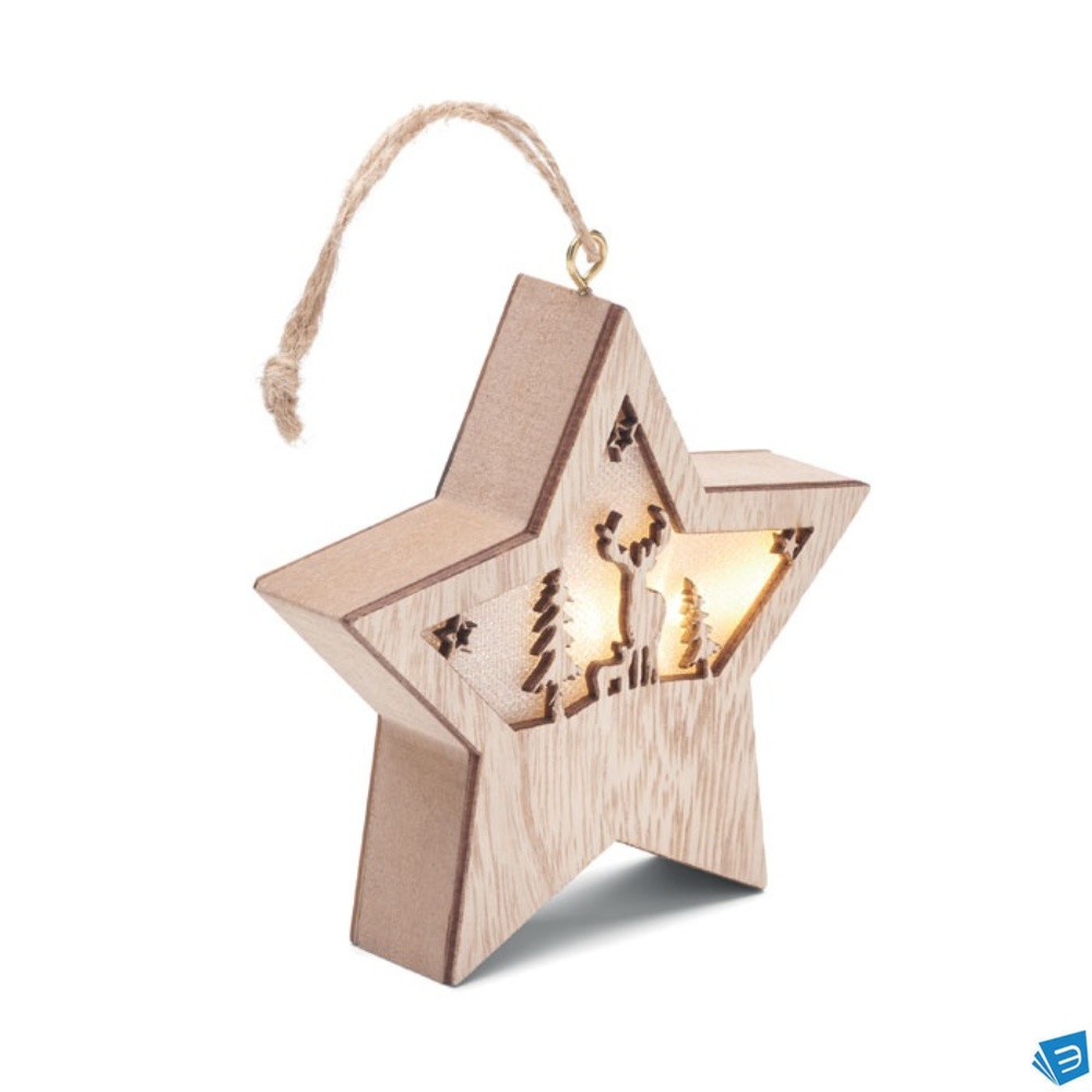 Stella in MDF con luce