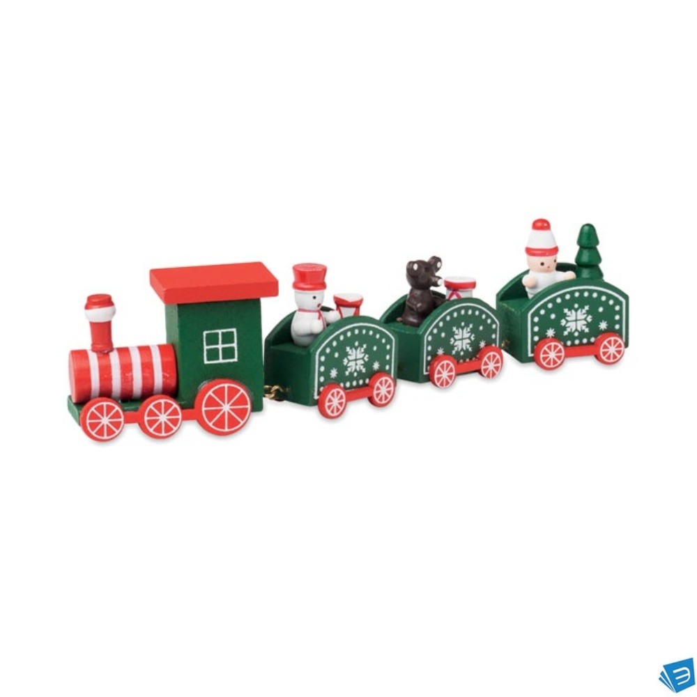 Treno di Natale in legno