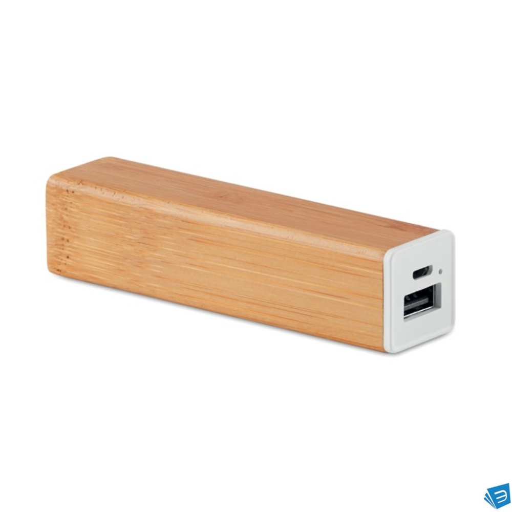 Power bank in bamboo