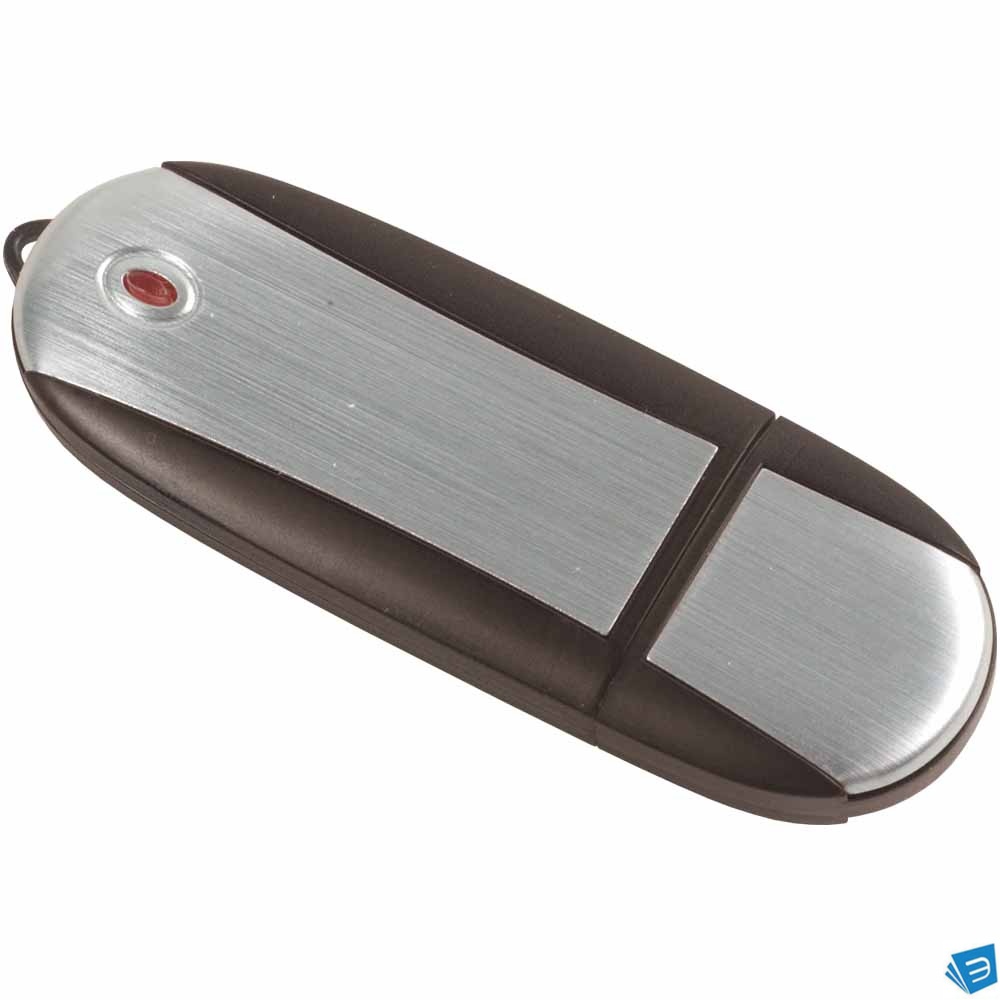 Chiavetta USB 4Gb in ABS color argento e bordi trasparenti colorati Possibilità di import