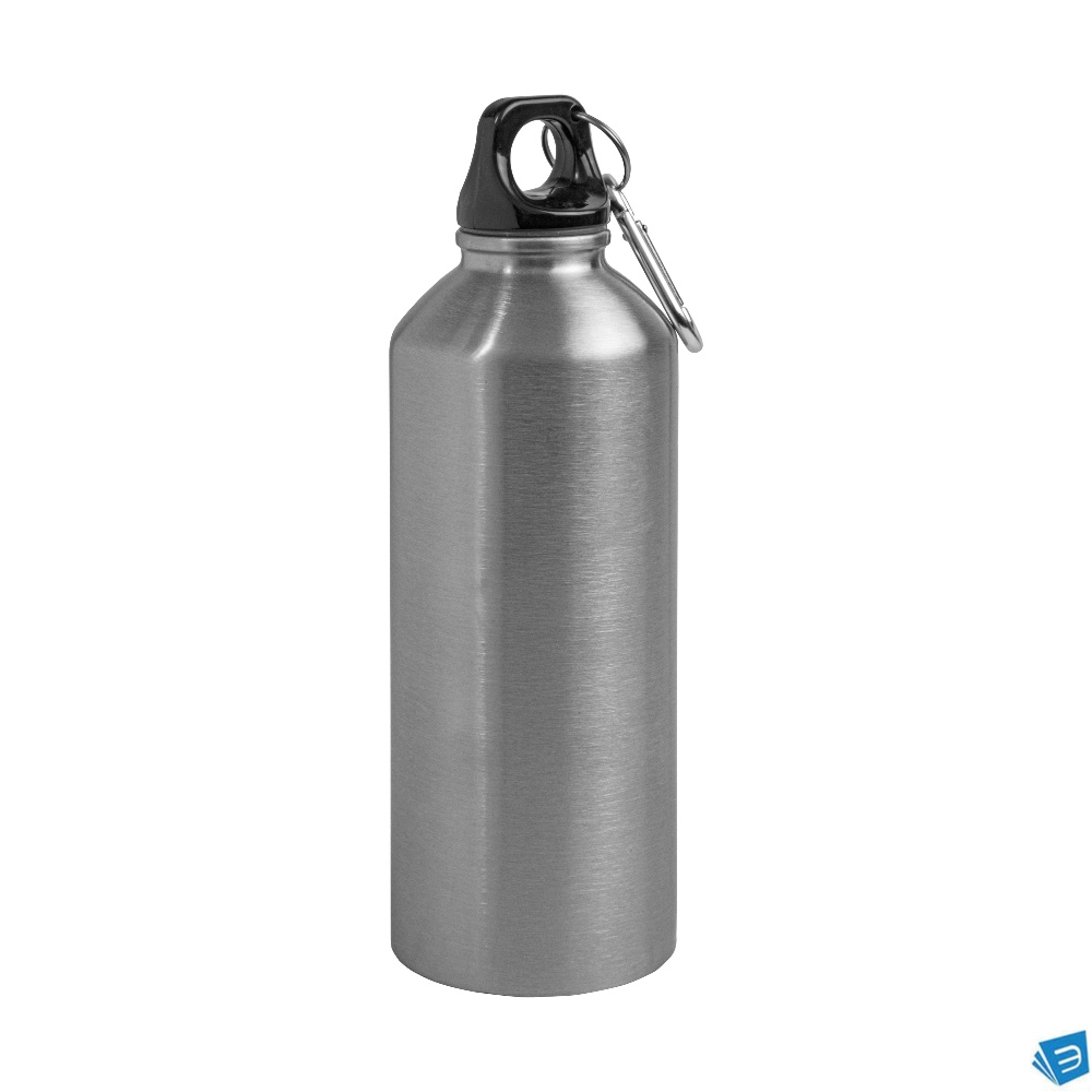 Bottiglia  sport in acciaio inossidabile con moschettone 500 ml