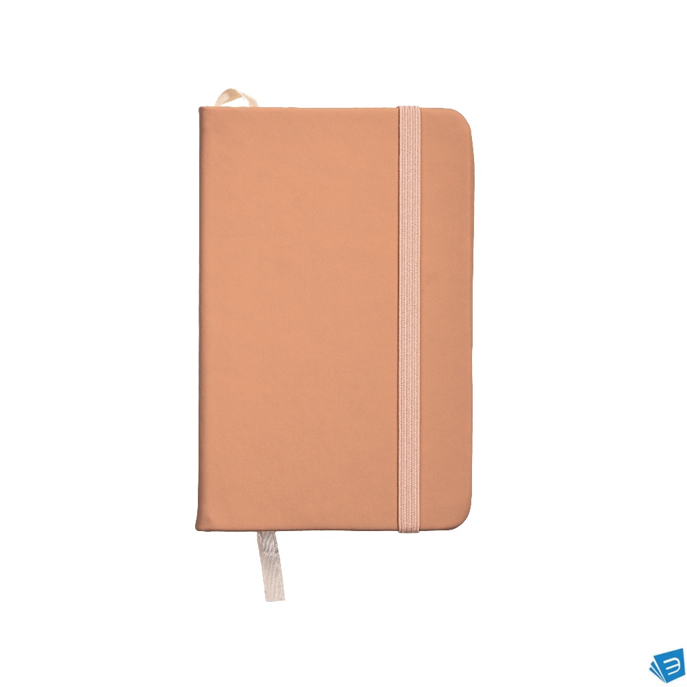 Quaderno con copertina in PU in colori pastello ed elastico di chiusura