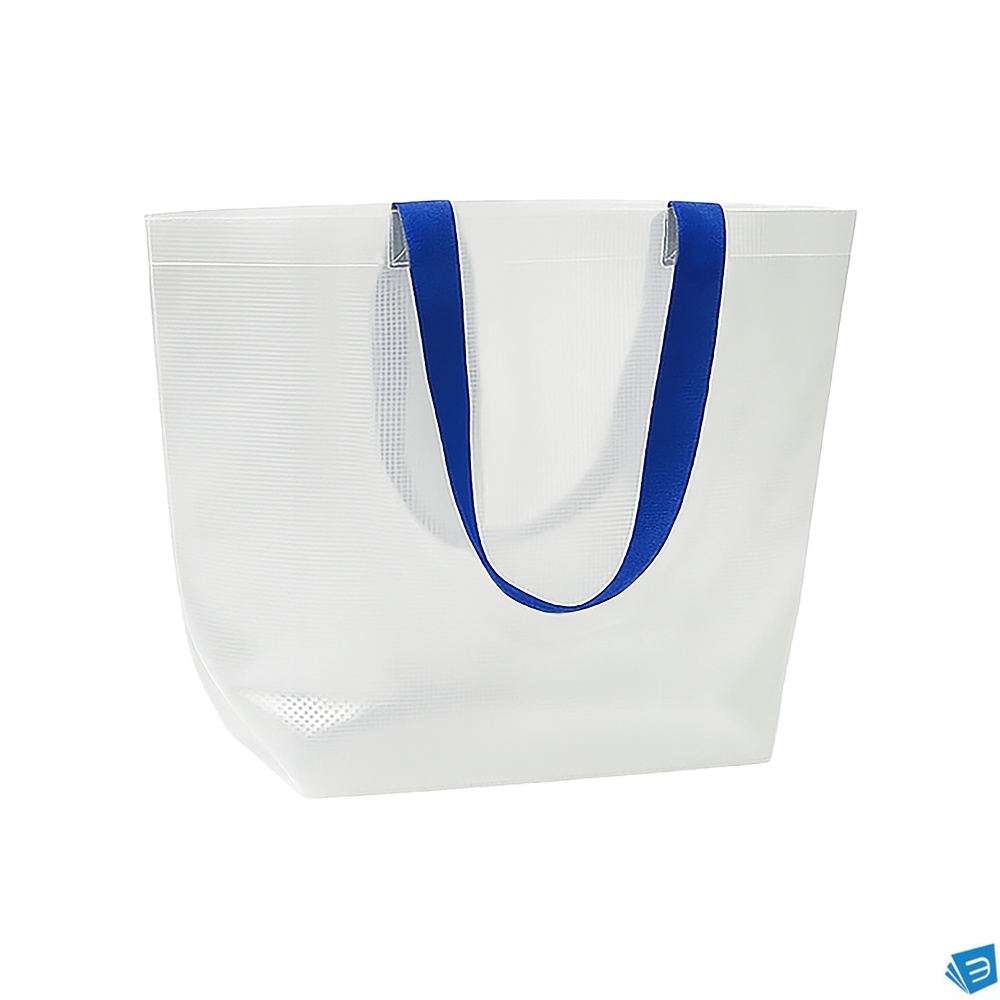 Borsa shopper trasparente in PP laminato 110 g/m2