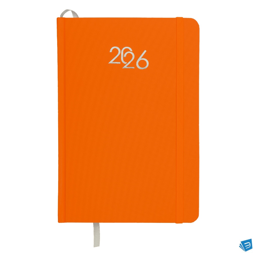 Agenda giornaliera 2026, copertina rigida in cartoncino laminato