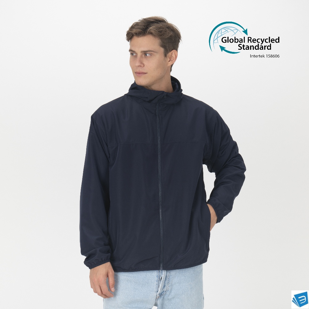 Giacca leggera unisex in tessuto 100% rigenerato da 75 g/m2 (100% poliestere riciclato)